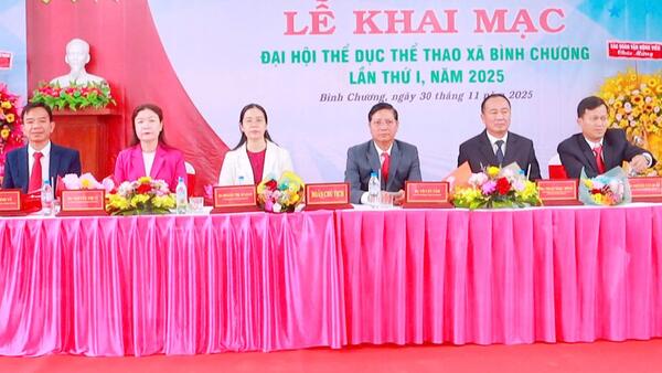 XÃ BÌNH CHƯƠNG KHAI MẠC ĐẠI HỘI THỂ DỤC THỂ THAO LẦN THỨ I NĂM 2025